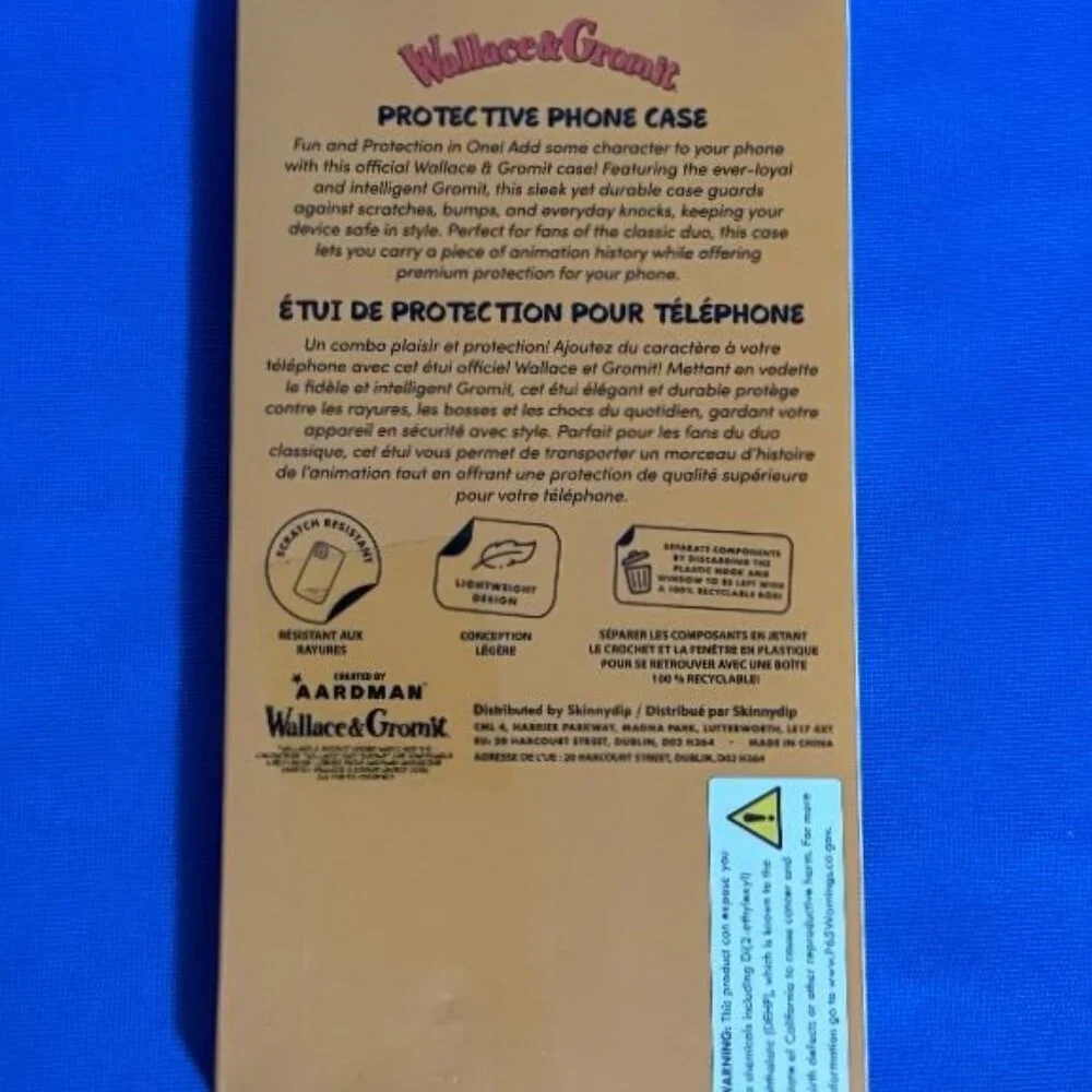 BRAND NEW WALLACE & GROMIT IPHONE 15 PRO MAX PHONE CASE ~ WIRELESS FAST CHARGING
